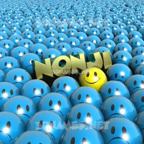 nonji in Special Smileys style - 3D name wallpaper