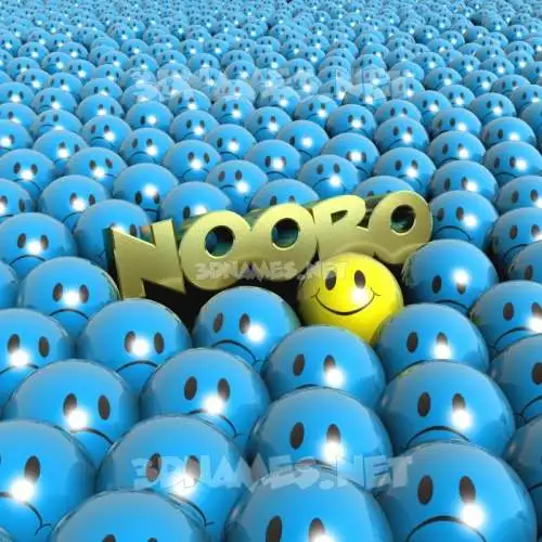 nooro in Special Smileys style - 3D name wallpaper