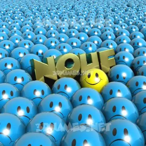 nouf in Special Smileys style - 3D name wallpaper