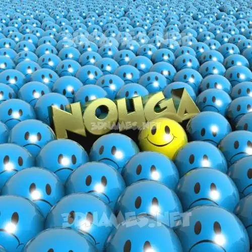 nouga in Special Smileys style - 3D name wallpaper nouga in Special Smileys style - 3D name wallpaper