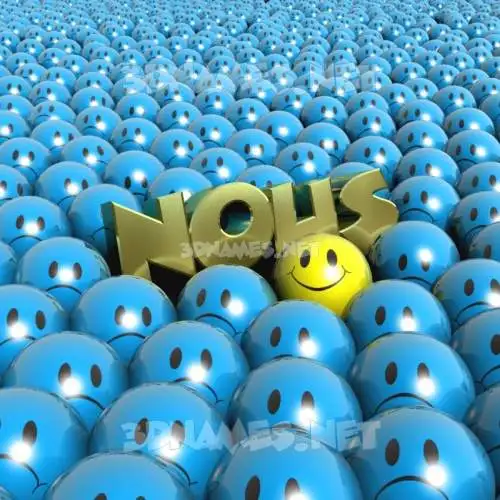 nous in Special Smileys style - 3D name wallpaper