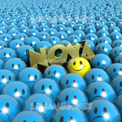 noya in Special Smileys style - 3D name wallpaper