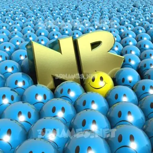 nr in Special Smileys style - 3D name wallpaper