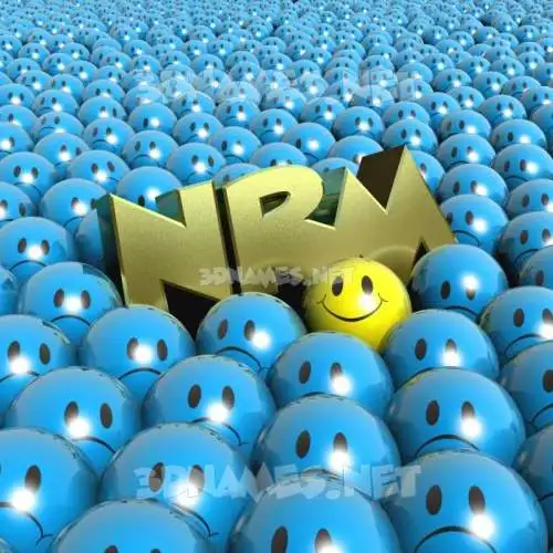 nrm in Special Smileys style - 3D name wallpaper