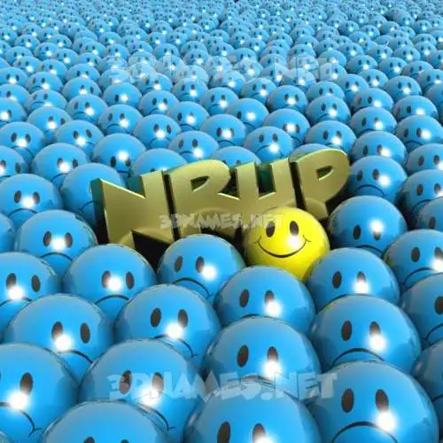 nrup in Special Smileys style - 3D name wallpaper
