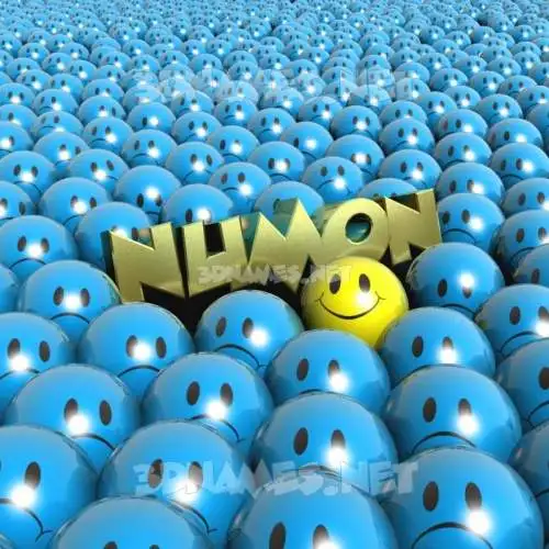 numon in Special Smileys style - 3D name wallpaper