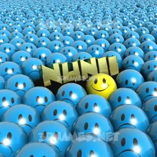 nunii in Special Smileys style - 3D name wallpaper nunii in Special Smileys style - 3D name wallpaper