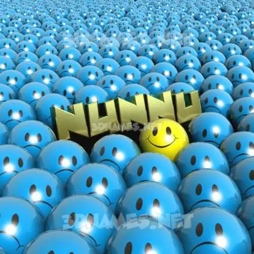 nunnu in Special Smileys style - 3D name wallpaper