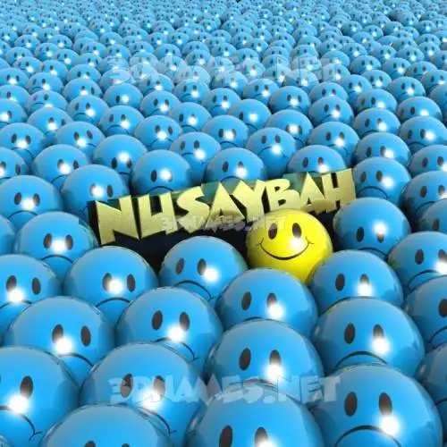 nusaybah in Special Smileys style - 3D name wallpaper