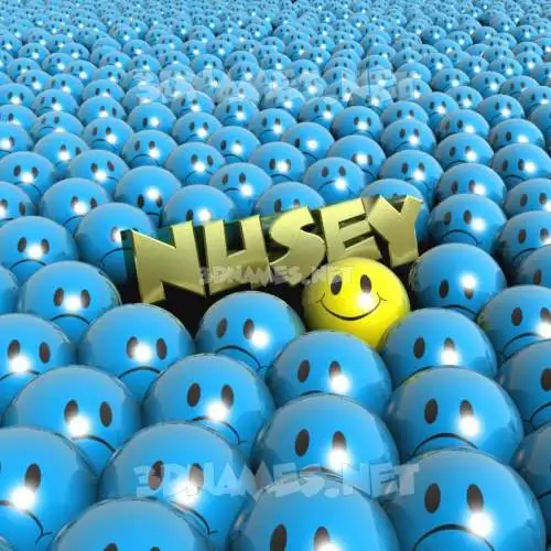 nusey in Special Smileys style - 3D name wallpaper