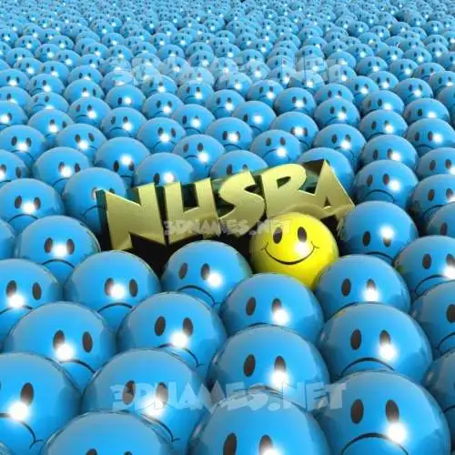 nusra in Special Smileys style - 3D name wallpaper