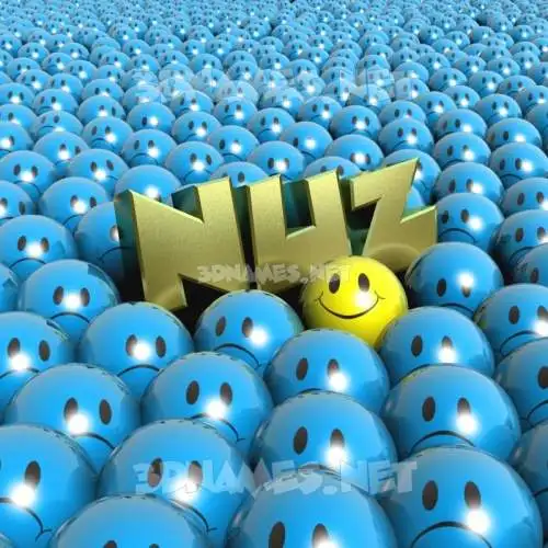nuz in Special Smileys style - 3D name wallpaper nuz in Special Smileys style - 3D name wallpaper