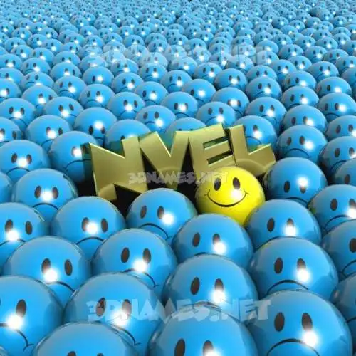 nvel in Special Smileys style - 3D name wallpaper
