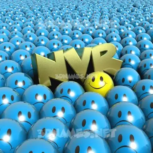 nvr in Special Smileys style - 3D name wallpaper