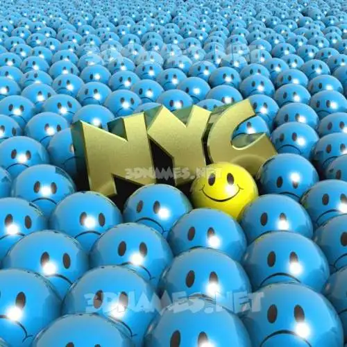 nyc in Special Smileys style - 3D name wallpaper nyc in Special Smileys style - 3D name wallpaper