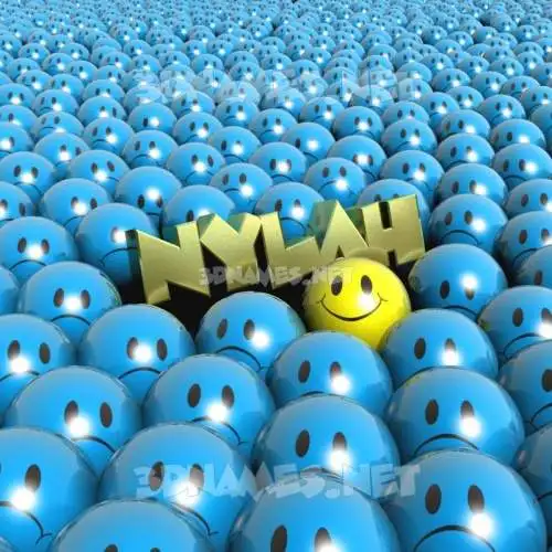 nylah in Special Smileys style - 3D name wallpaper