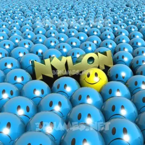 nylon in Special Smileys style - 3D name wallpaper