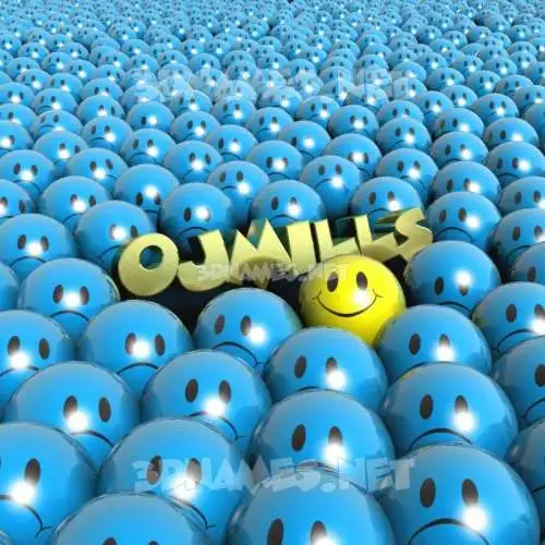 ojmills in Special Smileys style - 3D name wallpaper