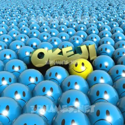 okeji in Special Smileys style - 3D name wallpaper