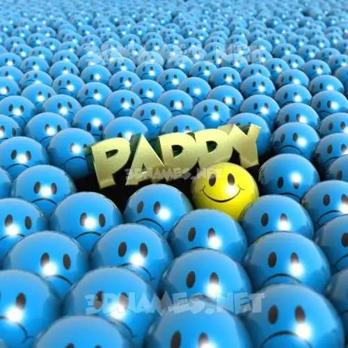 paddy in Special Smileys style - 3D name wallpaper