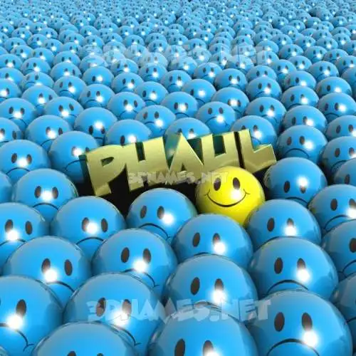 phaul in Special Smileys style - 3D name wallpaper