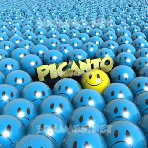 picanto in Special Smileys style - 3D name wallpaper