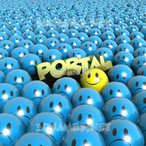 portal in Special Smileys style - 3D name wallpaper
