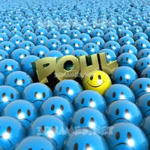 poul in Special Smileys style - 3D name wallpaper