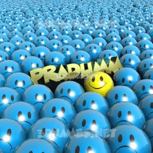 pradumm in Special Smileys style - 3D name wallpaper