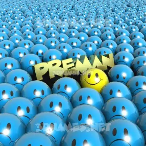 preman in Special Smileys style - 3D name wallpaper
