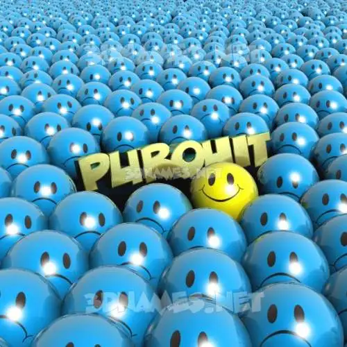 purohit in Special Smileys style - 3D name wallpaper