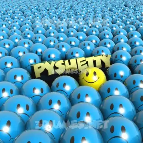 pyshetty in Special Smileys style - 3D name wallpaper