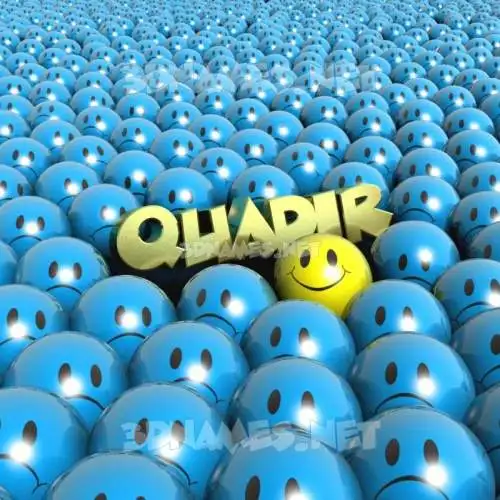 quadir in Special Smileys style - 3D name wallpaper quadir in Special Smileys style - 3D name wallpaper