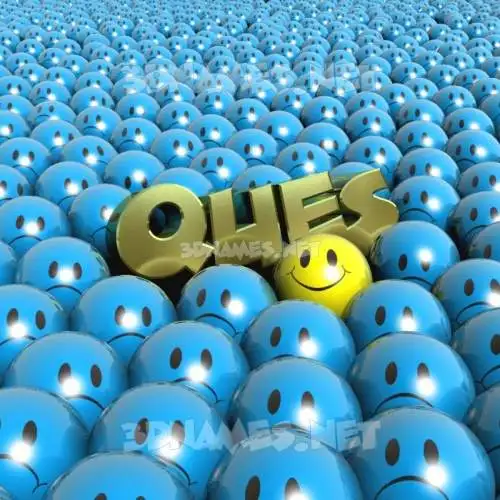 ques in Special Smileys style - 3D name wallpaper ques in Special Smileys style - 3D name wallpaper