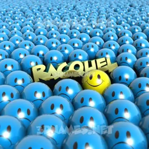racquel in Special Smileys style - 3D name wallpaper racquel in Special Smileys style - 3D name wallpaper
