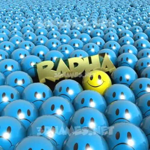 radha in Special Smileys style - 3D name wallpaper radha in Special Smileys style - 3D name wallpaper