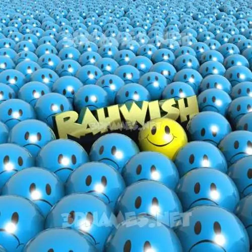 rahwish in Special Smileys style - 3D name wallpaper