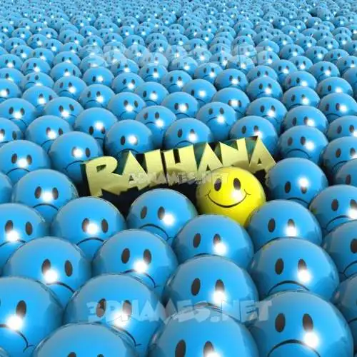 raihana in Special Smileys style - 3D name wallpaper