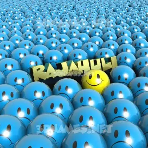 rajahuli in Special Smileys style - 3D name wallpaper