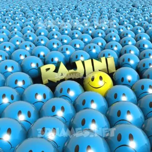 rajini in Special Smileys style - 3D name wallpaper rajini in Special Smileys style - 3D name wallpaper