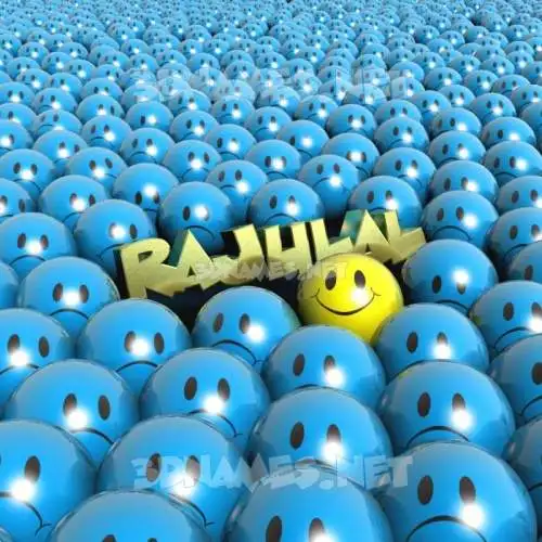 rajulal in Special Smileys style - 3D name wallpaper