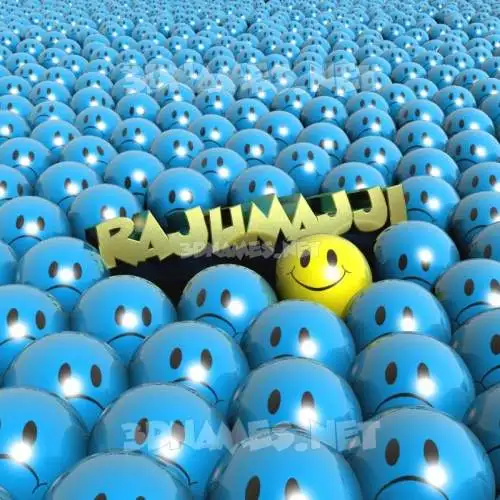 rajumajji in Special Smileys style - 3D name wallpaper