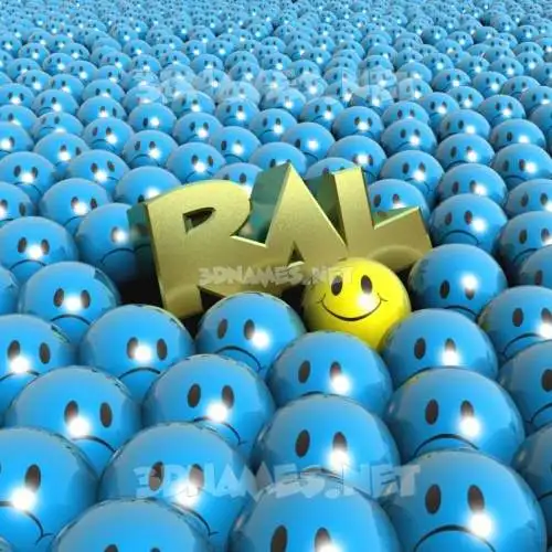 ral in Special Smileys style - 3D name wallpaper