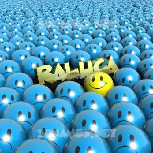 raluca in Special Smileys style - 3D name wallpaper raluca in Special Smileys style - 3D name wallpaper