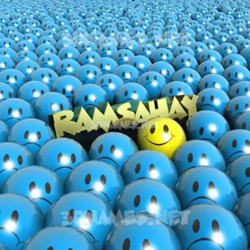 ramsahay in Special Smileys style - 3D name wallpaper
