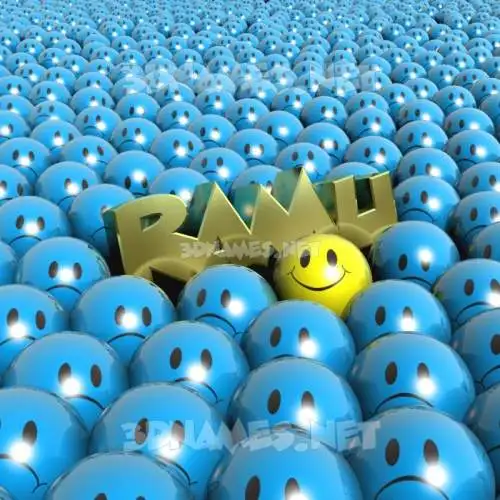 ramu in Special Smileys style - 3D name wallpaper