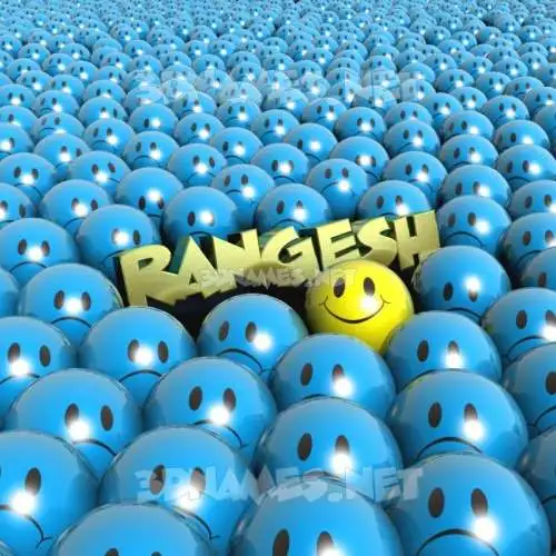 rangesh in Special Smileys style - 3D name wallpaper