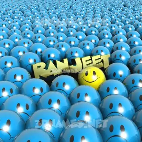ranjeet in Special Smileys style - 3D name wallpaper