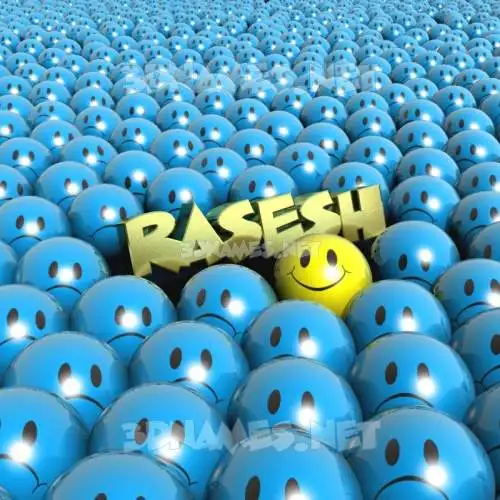rasesh in Special Smileys style - 3D name wallpaper