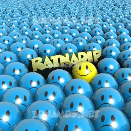 ratnadip in Special Smileys style - 3D name wallpaper
